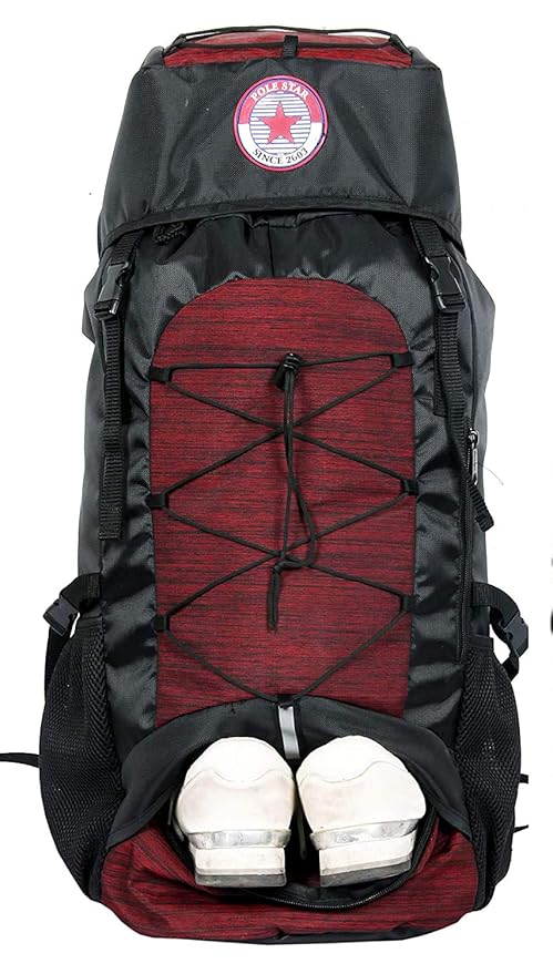 polestar flyer 55 ltrs red rucksack for hiking trekking travel backpack item name aka title