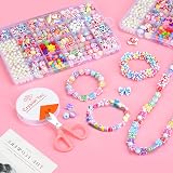 Amteker Bracelet Making Kit for Girls 550 Beads Unicorn Jewellery Craft Kit 24 view 6