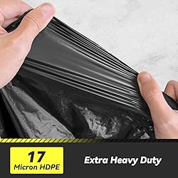 100 Count 17 Micron Extra Heavy Duty 4 Gallon Trash