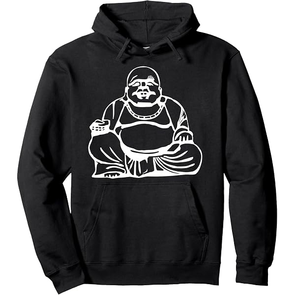 Sweat à Capuche Bouddhisme Méditation - Design Humoristique "Let That Sh*t Go" - Coupe Classique