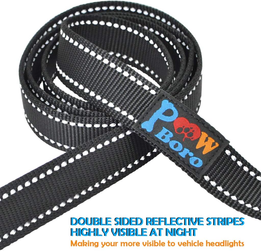 Powboro Double Handle Dog Lead, 6ft Long, Two Handle, Reflective Stitching, Heavy Duty for Small Large or Medium Dogs - Image 4