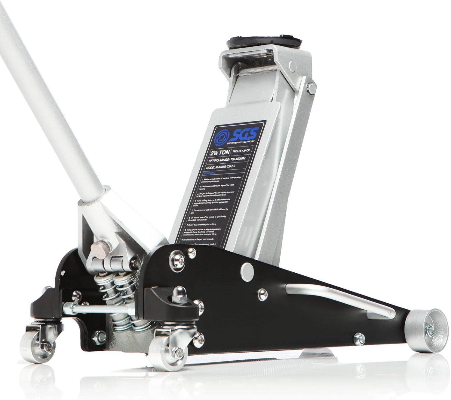 Tyres & Rims 500mm Low Profile High Lift Trolley Race Jack LiftMaster 2.5 Ton Aluminium/Steel