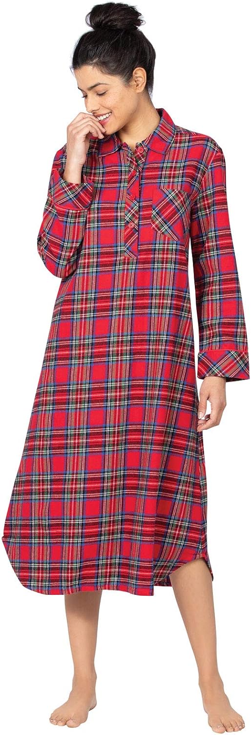 PajamaGram Nightgowns for Women Cotton - Women Nightgown at  Women’s Clothing store