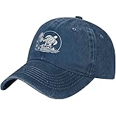 Yipaidel Women's Sea Turtle Flower Hat Adjustable Washed Vintage Baseball Cap for Dad Mom