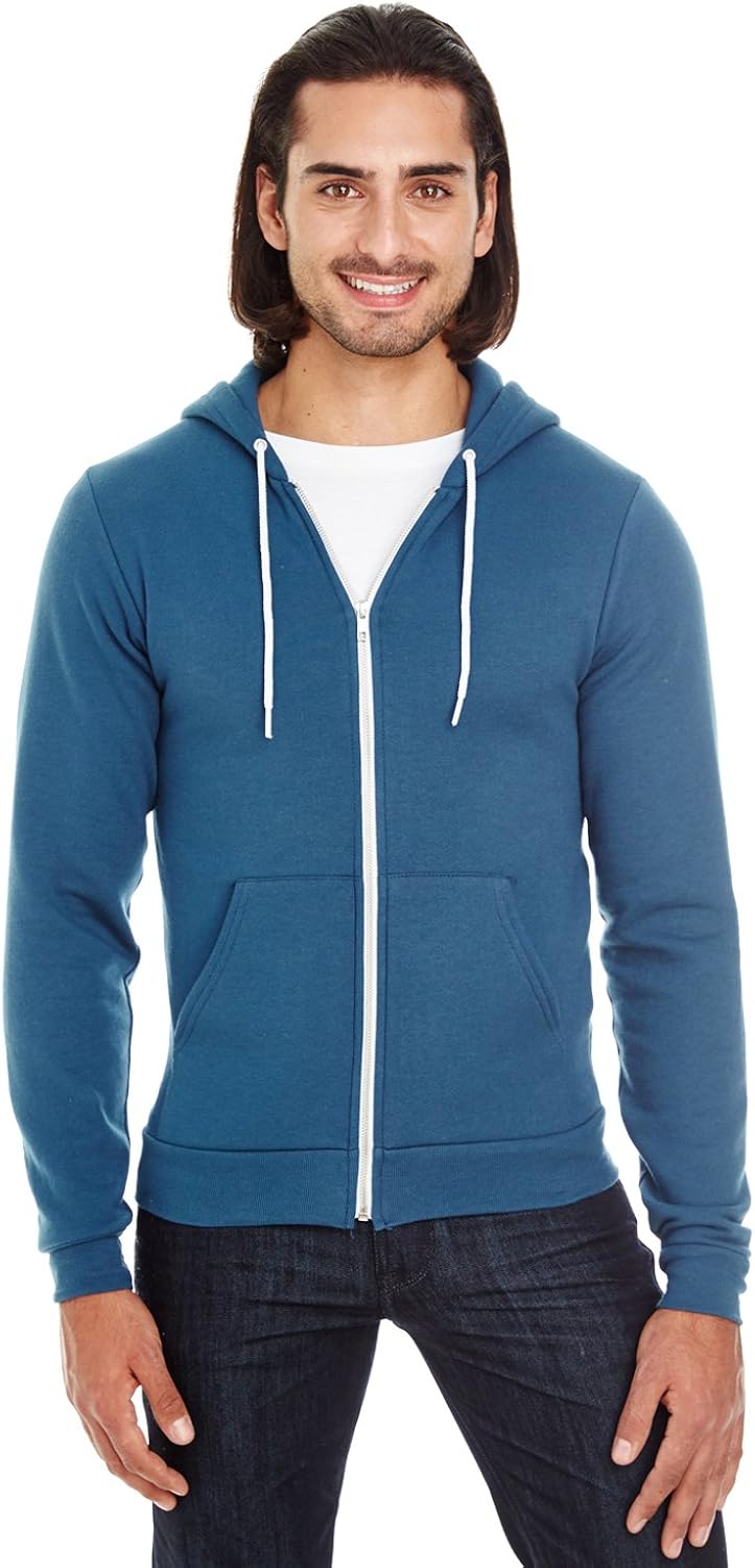 american apparel flex fleece zip hoodie