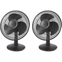 Amazon.com: Lasko 12 3 Speed Portable Oscillating Small Floor or Table Fan,  Black (2 Pack) : Home u0026 Kitchen