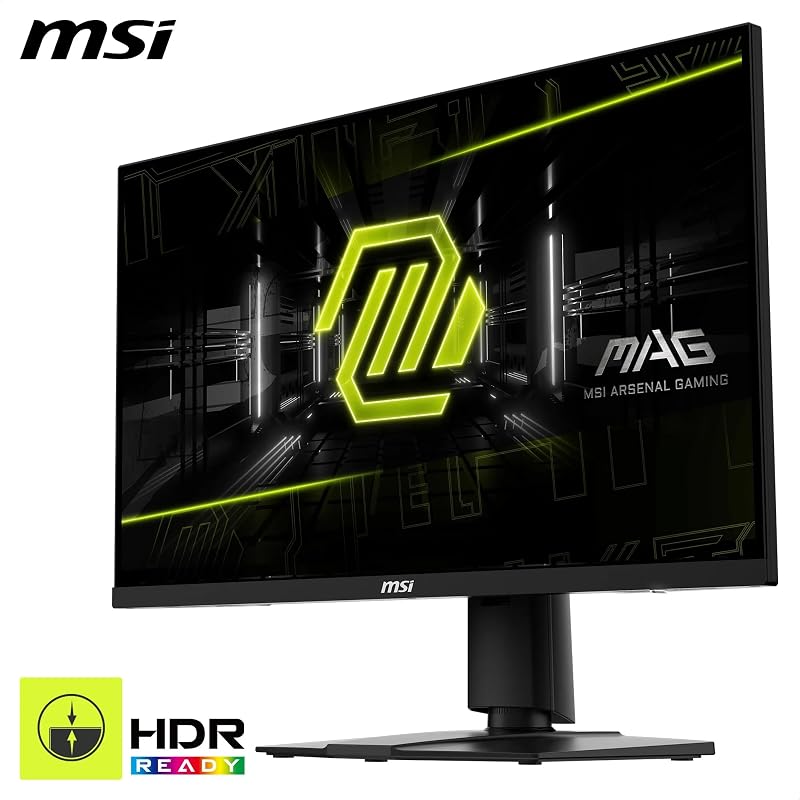 MAG 275F Gaming Monitor 27" FHD - Rapid IPS Panel 1920x1080, 180Hz / 0,5ms (GtG), HDR Ready, AMD FreeSync™, AI Vision, HDMI™ 2.0b, DP 1.4, randloses Design, neigbar, VESA-kompatibel, schwarz