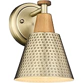 FEMILA 1-Light Vintage Wall Sconces, Antique Brass Industrial Sconces Wall Lighting, Single Bathroom Vanity Light Fixtures Wa