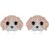 YFN Dog Stud Earrings Sterling Silver Dog Breed Earrings Jewelry Puppy Gifts for Women