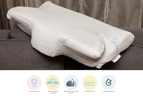 The White Willow Cervical Contour Ergonomic Orthopedic Memory Foam