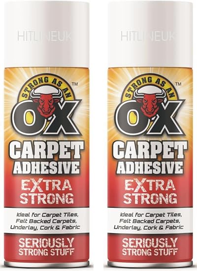 HitlineUK 2x 500ml Heavy Duty Multi-Purpose Adhesive Spray Glue - Craft Foam