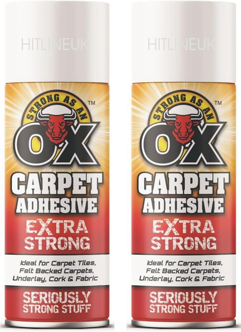 HitlineUK 2x 500ml Heavy Duty Multi-Purpose Adhesive Spray Glue - Craft Foam