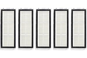 MIBUMIKI (5 Pieces) HEPA Filters Compatible with Dreametech L20 Ultra Robot Vacuum and Mop Filter Kit, Replacement Parts 5 Filters
