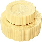 SUT 60PCS Light Yellow Plastic Plates, Disposable Plates, Include 10 inch Yellow Dinner Plates And 7 inch Dessert plates, plates Disposable Heavy Duty for Party/Picnic