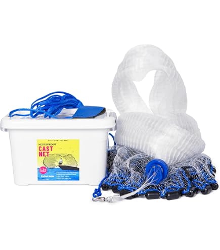Joy Fish Professional Bait Cast Net, 3/8