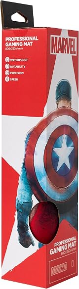 Grupo Erik Captain America Shield XXL Mouse Pad 80x35 cm Gaming Desk Mat view 3