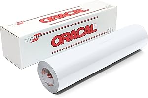 ORACAL 651 Permanent Matte Vinyl – Long-Lasting Adhesive for DIY, Crafts, and Decor (White, 12" x 25ft)