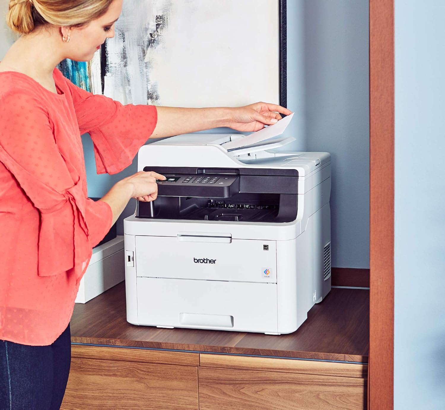 Brother MFC-L3750CDW Digital Color All-in-One Printer, Laser Printer Quality, Wireless Printing, Duplex Printing,  Dash Replenishment Ready: Electronics