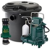 Zoeller 105-001 Automatic Drain Pump System -115V | With 3/10HP Submersible Sump Pump M53 - Utility Pump Ideal for Basements, Wet Bars, Utility Sinks, Dishwashers &amp; Ice Machines