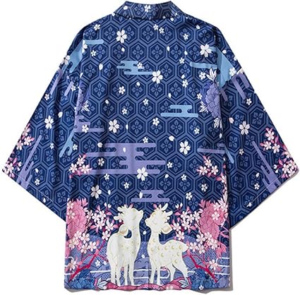 Fly Flu Vetement Japonais Homme Kimono Veste De Kimono Japonais Pour Homme Haori Samourai Japonais Pour Homme Vetements Traditionnels Japonais Pour Toutes Les Occasions A Uss Tagm Amazon Fr Cuisine Maison