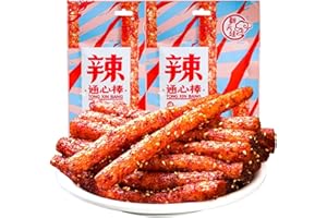 WSYLS - Latiao, Chinese Spicy Snacks, Southeast Asian Street Food, Non-Fried, Party Snack Box (68g).