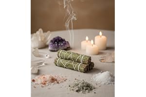 Cedar Smudge Sticks, Slim Style, 6 Pack (4 Inches) for Protection, Purification, Cleansing, Healing, Grounding, New Home, Wea