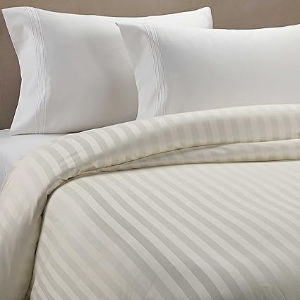 Amazon Com Wamsutta 500 Thread Count Pimacott Damask Stripe Duvet