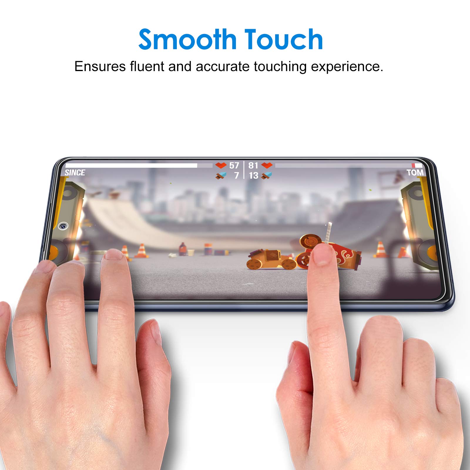 JETech Screen Protector Compatible with Samsung Galaxy S20 FE 6.5-Inch, Tempered Glass Film, 3-Pack