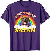 Funny Not Today Satan Cat T-Shirt