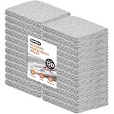 Superio Handy Wipes for Kitchen Multi-Purpose Heavy-Duty Reusable Cleaning Cloth for House, Bathroom, and Office. Disposable Dish Towel (Grey), 120 Pack
