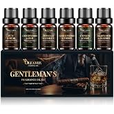 Men Essential Oils Gift Set, Premium Fragrance Oil for Diffusers for Home | Candle & Soap Scents,Agarwood & Leather,Tobacco &