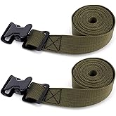 Fukaisu 2pcs Tree Stand Utility Straps for Summit, Hang-On Tree Stand Backpack Harness Straps Replacement with Buckle Versatile Stabilizer Belt Outdoor Safety Accessories for Climbing Hunting Hiking