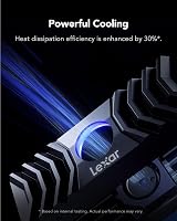 Lexar NM1090 1TB PCIe 5.0 NVMe SSD M.2 2280 with Heatsink RGB USB view 3