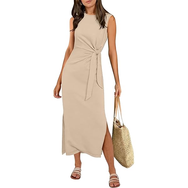 casual long dresses for short women Womens Summer Flowy Floral Dress Casual Puff Short Sleeve V Neck Long Dress