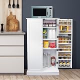 Ezigoo Motion Sensor LED Pantry Cabinet - Freestanding Kitchen Unit view 3