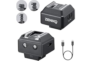 ZENIKO T1 2.4G Wireless Mini Flash Trigger for Canon Nikon Sony DSLR Cameras Wireless Flash Trigger Transmitter and Receiver for Camera Flashes，Tiny Trigger,Full Light Control