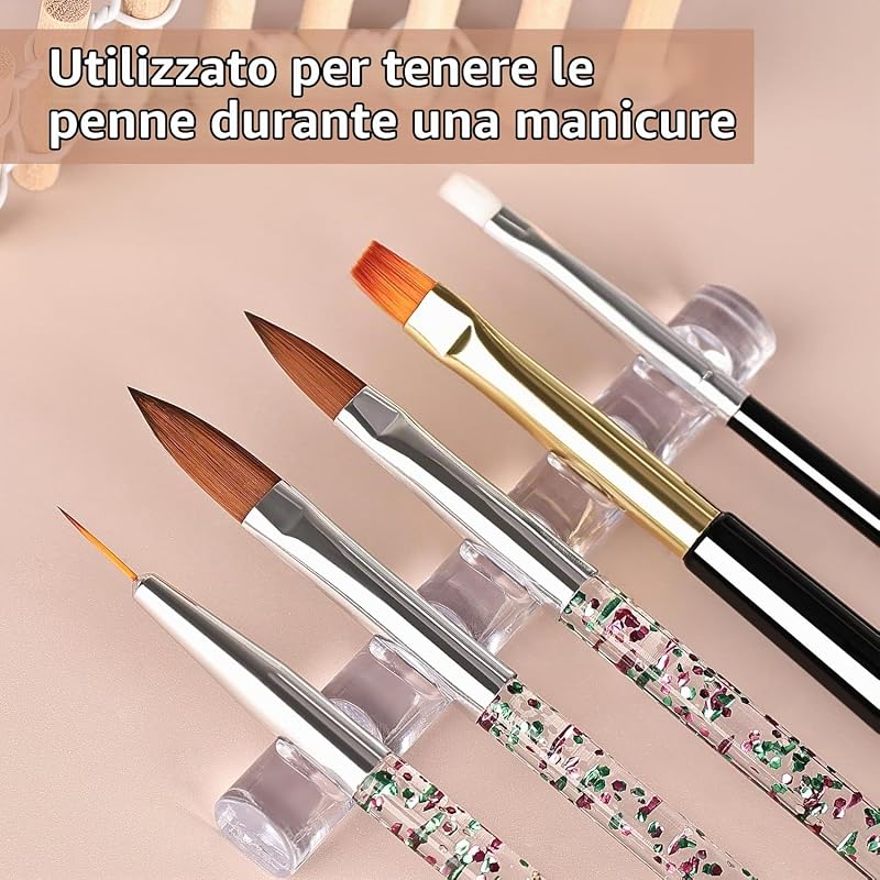32 Pennelli Nail Art, Dotting, Manicure Francese, Pennello Polvere