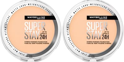 Maybelline SuperStay 24H Hybrid Powder Foundation 06 Pack of 2 Medium to Full