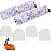 2 HydroVac Replacement Roller Filter kit for Shark HydroVac Vacuum | AW261 WD261 WD101 AW302 WD161 WD201 WD100 WD200 WD101 WD321 WD322BRN, Replace part WDFF1 WDB1