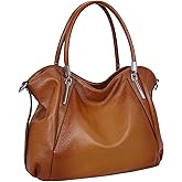 HESHE Leather Shoulder Purses for Women Tote Handbags Top Handle Bags Designer Satchel Handbag Ladies Hobo Bag Crossbody Bags
