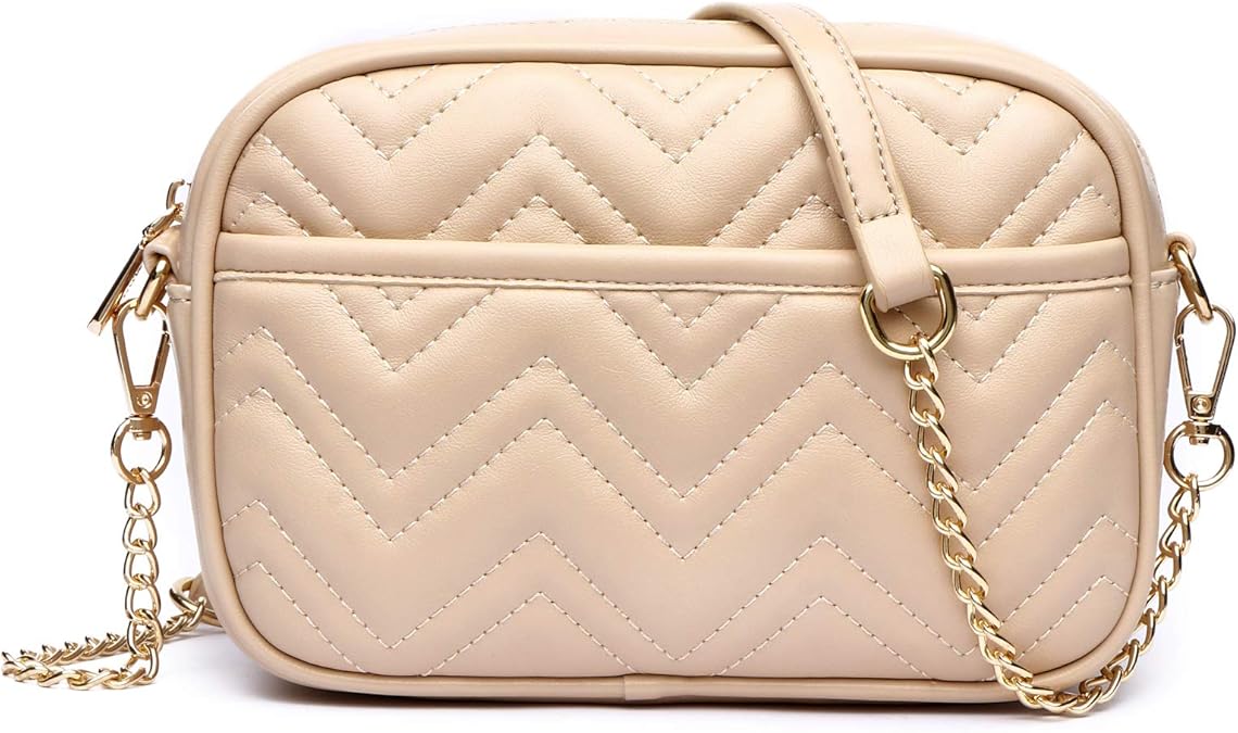 Quilted Crossbody Bags for Women, Small Crossbody Shoulder Purse,Cute