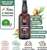 BIONOBLE Organic Argan Oil Hair Skin 100ml Morocco Cold Pressed view 2