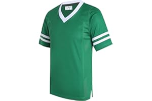 dolessismore Plain Men's Football Jerseys for Unisex V-Neck Fitness T-Shirts Workout Outfits Casual Party Tops
