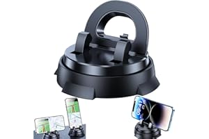 Redreeer Car Phone Holder Mount, Universal 360° Dashboard Phone Holder,Mobile Holder with Non-Slip Base,Strong Adsorption Pho