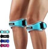 CAMBIVO 2 Pack Patella Knee Strap Adjustable Tendon Knee Support Brace