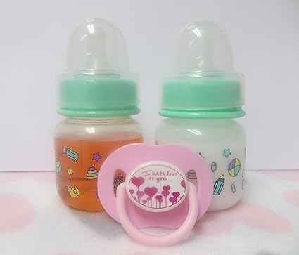 pacifier filled with milk
