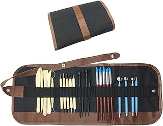 Wartoon 24 Stück Modellierwerkzeug Keramik Werkzeug Töpfer Werkzeug Ball Tool Keramik Fimo Clay Ton Werkzeug Skulptur Sculpting Set