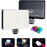 VIJIM VL120 LED Video Light on Camera, Mini Rechargeable 120 LED Photography Lighting Fill Lamp 3200K-6500K Bi-Color Dimmable, CRI95+, Built-in 3100mAh Battery for Nikon Sony DSLR Cameras