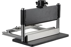 LGEGE Press Brake Attachment for 12-20 Ton Hydraulic, with Adjustable Back Gauge for Accurate Bends, Volume Runs, Flat Steel Max Bending Length: 12",Thickness 3/16"