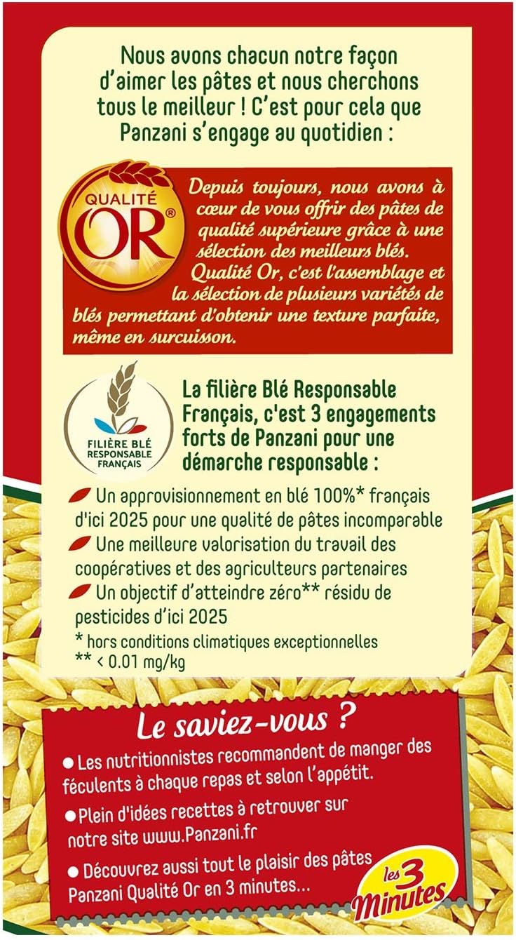 Panzani Pates Risetti 500 G Amazon Fr Amazon Pantry